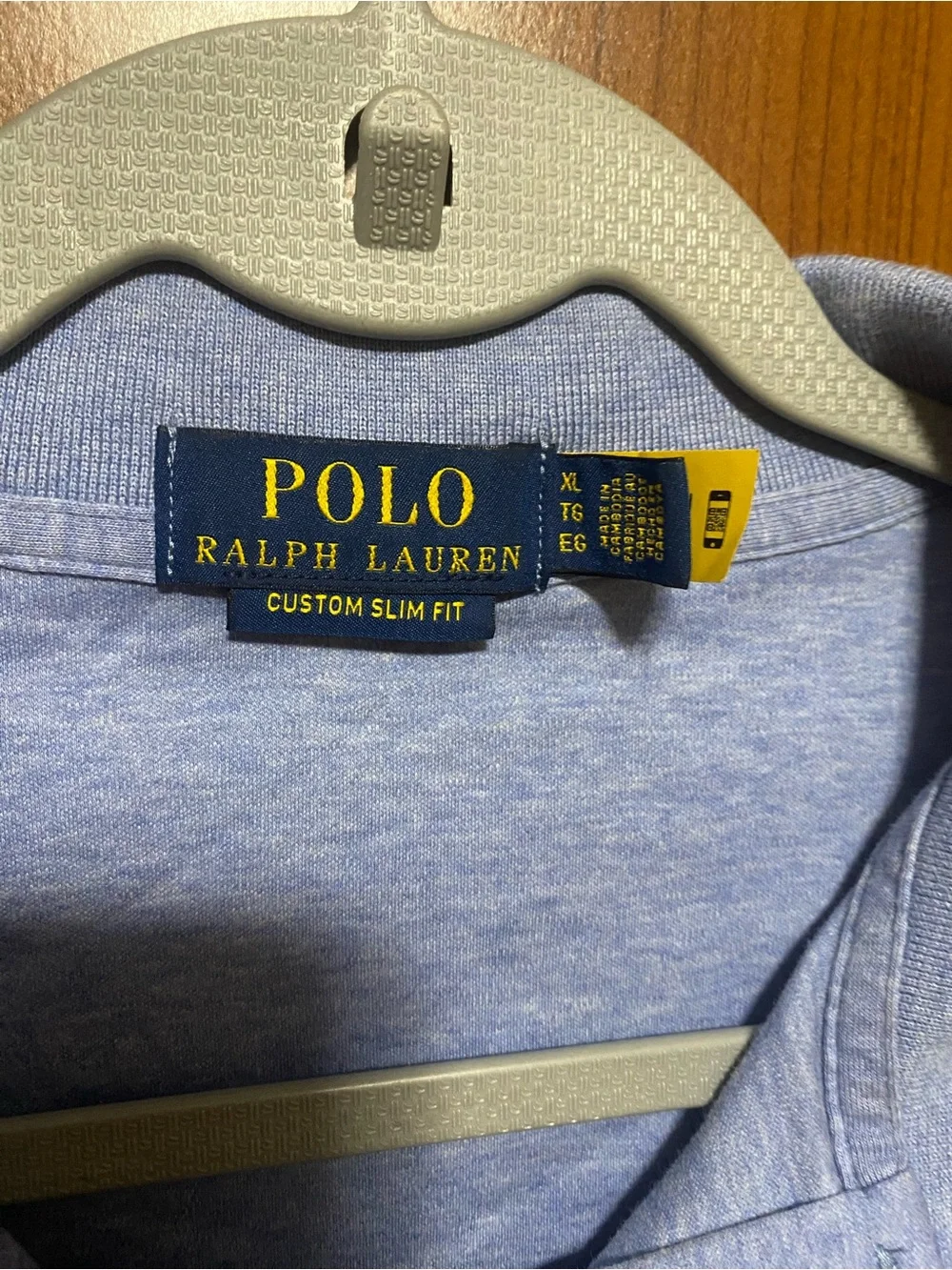 Polo Ralph Lauren Men's Polo Shirt Sky Blue Cotton summer vacation office Sz XL